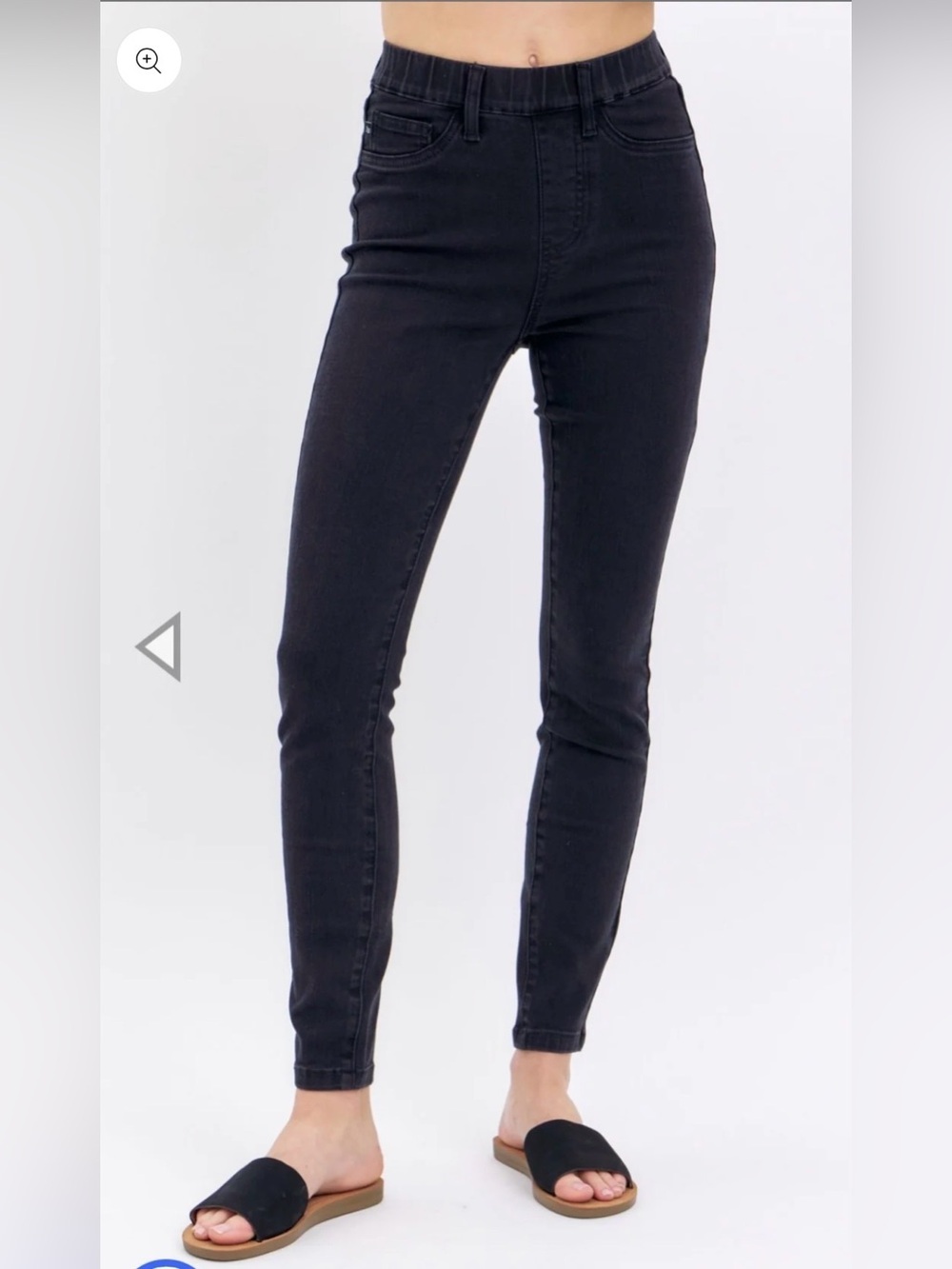 Judy Blue Black Pull On Skinny Jeans Size 9/29 Stretch Denim Jeggings